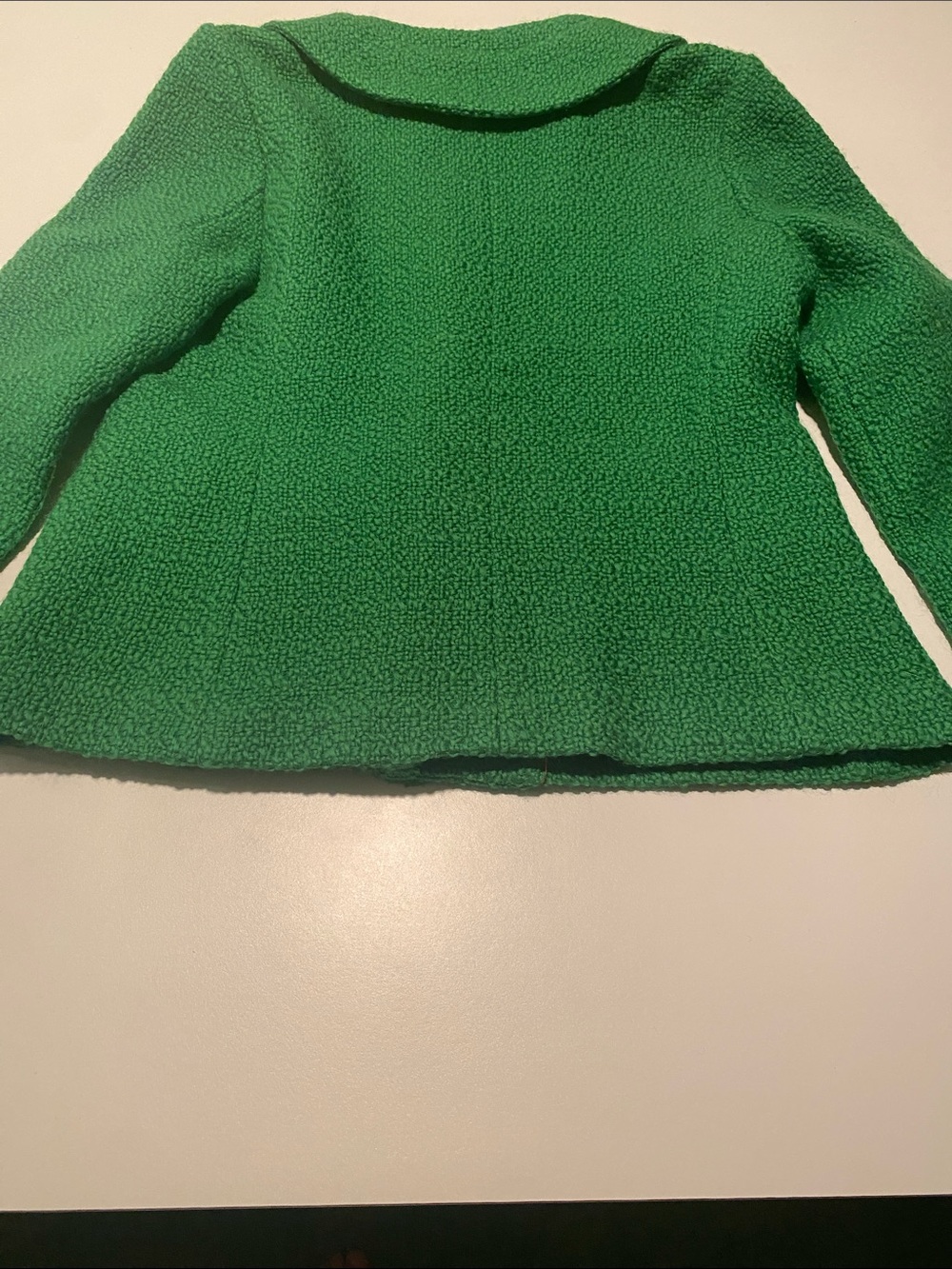 Boden Green Textured Peter Pan Collar Blazer Medium - Picture 11 of 14
